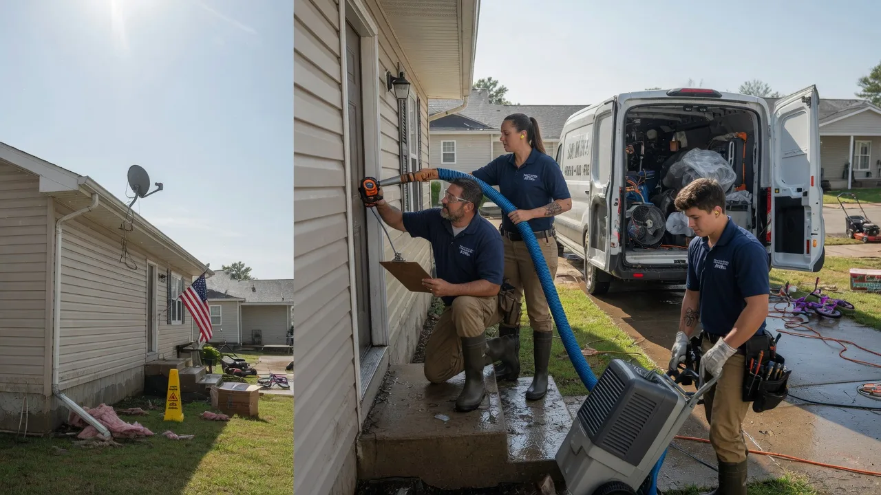 Ceiling Water Damage Restoration in Newton, KS near me